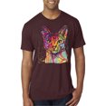 thumbnail image 1 of Wild Bobby Dean Russo Colorful Cat Abyssinian Cat Lover Men Premium Tri Blend Tee, Cardinal, Small, 1 of 5