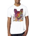 thumbnail image 1 of Wild Bobby Dean Russo Colorful Cat Abyssinian Cat Lover Men Premium Tri Blend Tee, True White, Medium, 1 of 5