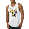 thumbnail image 1 of Wild Bobby Dean Russo Colorful Chihuahua Dog Lover Men Graphic Tank Top, White, Small, 1 of 5