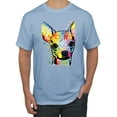 thumbnail image 1 of Wild Bobby Dean Russo Colorful Chihuahua Dog Lover Men Graphic Tee, Light Blue, Small, 1 of 5
