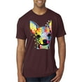 thumbnail image 1 of Wild Bobby Dean Russo Colorful Chihuahua Dog Lover Men Premium Tri Blend Tee, Cardinal, Small, 1 of 5