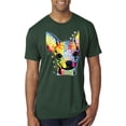 thumbnail image 1 of Wild Bobby Dean Russo Colorful Chihuahua Dog Lover Men Premium Tri Blend Tee, Forest Green, Medium, 1 of 5