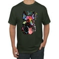 thumbnail image 1 of Wild Bobby Dean Russo German Shepherd Dog Lover Men Graphic Tee, Forest Green, X-Large, 1 of 5