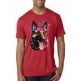 thumbnail image 1 of Wild Bobby Dean Russo German Shepherd Dog Lover Men Premium Tri Blend Tee, Vintage Red, Medium, 1 of 5