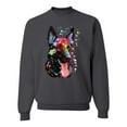 thumbnail image 1 of Wild Bobby Dean Russo German Shepherd Dog Lover Unisex Crewneck Graphic Sweatshirt, Charcoal, XX-Large, 1 of 5