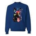 thumbnail image 1 of Wild Bobby Dean Russo German Shepherd Dog Lover Unisex Crewneck Graphic Sweatshirt, Royal, 3X-Large, 1 of 5