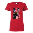 thumbnail image 1 of Wild Bobby Dean Russo German Shepherd Dog Lover Women Graphic Tee, Red, Medium, 1 of 5