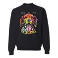 thumbnail image 1 of Wild Bobby Dean Russo Golden Retriever Is Love Dog Is Love Dog Lover Unisex Crewneck Graphic Sweatshirt, Black, Small, 1 of 5