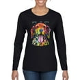 thumbnail image 1 of Wild Bobby Dean Russo Golden Retriever Is Love Dog Is Love Dog Lover Women Graphic Long Sleeve Tee, Black, Small, 1 of 5