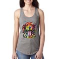 thumbnail image 1 of Wild Bobby Dean Russo Golden Retriever Is Love Dog Is Love Dog Lover Women Racerback Tank Top, Heather Grey, X-Large, 1 of 5