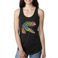 thumbnail image 1 of Wild Bobby, Dean Russo Raptor Animal Lover Ladies Racerback Tank Top, Black, Medium, 1 of 6