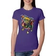 thumbnail image 1 of Dean Russo Some Angels Dog Lover Womens Slim Fit Junior Tee, Purple Rush, Medium, 1 of 6