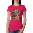 thumbnail image 1 of Wild Bobby, Dean Russo Sweet Poodle Dog Lover Womens Slim Fit Junior Tee, Raspberry, XX-Large, 1 of 6