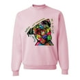 thumbnail image 1 of Wild Bobby, Dean Russo The Only Person Dog Lover Unisex Crewneck Graphic Sweatshirt, Light Pink, Medium, 1 of 6