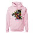 thumbnail image 1 of Wild Bobby, Dean Russo The Only Person Dog Lover Unisex Graphic Hoodie Sweatshirt, Light Pink, 3X-Large, 1 of 6
