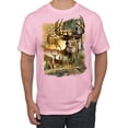thumbnail image 1 of Wild Bobby Deers in Mountains Patriotic American Flag Hunting Animal Lover Unisex Men Tee, 1 of 6