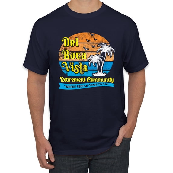 Wild Bobby,Del Boca Vista Seinfeld Retirement Community, Streetwear, Men Graphic Tee, Navy, X-Large
