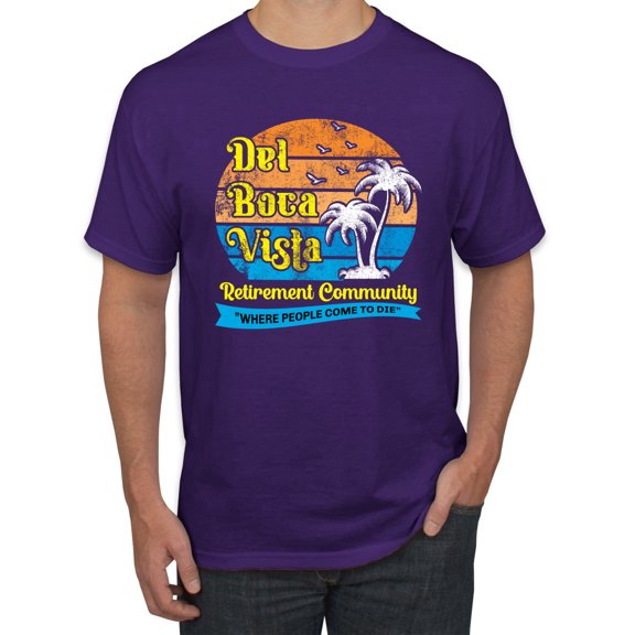 Wild Bobby,Del Boca Vista Seinfeld Retirement Community, Streetwear, Men Graphic Tee, Purple, 4X-Large