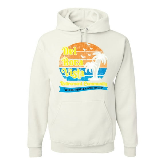 Wild Bobby, Del Boca Vista Seinfeld Retirement Community, Streetwear, Unisex Graphic Hoodie Sweatshirt, White, XX-Large