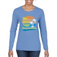 thumbnail image 1 of Wild Bobby,Del Boca Vista Seinfeld Retirement Community, Streetwear, Women Graphic Long Sleeve Tee, Light Blue, XX-Large, 1 of 4
