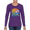 thumbnail image 1 of Wild Bobby,Del Boca Vista Seinfeld Retirement Community, Streetwear, Women Graphic Long Sleeve Tee, Purple, XX-Large, 1 of 4