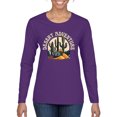 thumbnail image 1 of Wild Bobby Desert Adventure Cactus Nature Lover Women Graphic Long Sleeve Tee, Purple, Medium, 1 of 1
