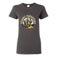 thumbnail image 1 of Wild Bobby Desert Adventure Cactus Nature Lover Women Graphic Tee, Charcoal, Small, 1 of 1