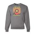 thumbnail image 1 of Wild Bobby Desert Dreams Sunset Nature Lover Unisex Crewneck Sweatshirt, Heather Grey, XX-Large, 1 of 1