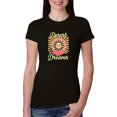 thumbnail image 1 of Wild Bobby Desert Dreams Sunset Nature Lover Women Slim Fit Junior Tee, Black, Small, 1 of 1