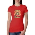 thumbnail image 1 of Wild Bobby Desert Dreams Sunset Nature Lover Women Slim Fit Junior Tee, Red, Small, 1 of 1