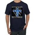 thumbnail image 1 of Wild Bobby, Didn't Come To Be Served Come to Serve, Inspirational/Christian, Men's Graphic Tees, Navy, 3XL, 1 of 3