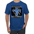 thumbnail image 1 of Wild Bobby, Didn't Come To Be Served Come to Serve, Inspirational/Christian, Men's Graphic Tees, Royal, 5XL, 1 of 3