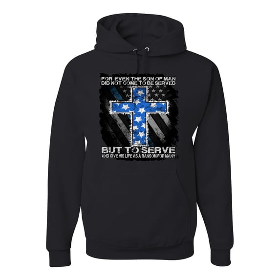 Wild Bobby, Didn't Come To Be Served Come to Serve, Inspirational/Christian, Unisex Graphic Hoodie Sweatshirt, Black, Small