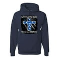 thumbnail image 1 of Wild Bobby, Didn't Come To Be Served Come to Serve, Inspirational/Christian, Unisex Graphic Hoodie Sweatshirt, Navy, Small, 1 of 3