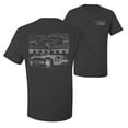 thumbnail image 1 of Wild Bobby,Distressed Ford Mustang Front Grill Cars and Trucks Front and Back Men's Graphic T-Shirt, Charcoal, 5XL, 1 of 2