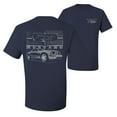 thumbnail image 1 of Wild Bobby,Distressed Ford Mustang Front Grill Cars and Trucks Front and Back Men's Graphic T-Shirt, Navy, 4XL, 1 of 2