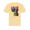 thumbnail image 1 of Wild Bobby,Dog Love Cute Rainbow Dean Russo Dog Lover Garment-Dyed Washed Look Short Sleeve Tees, Banana, X-Large, 1 of 3