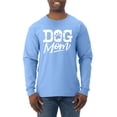 thumbnail image 1 of Wild Bobby Dog Mom Dog Lover Men Long Sleeve Shirt Light Blue Small, 1 of 5