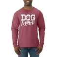 thumbnail image 1 of Wild Bobby Dog Mom Dog Lover Men Long Sleeve Shirt Vintage Heather Red Large, 1 of 5