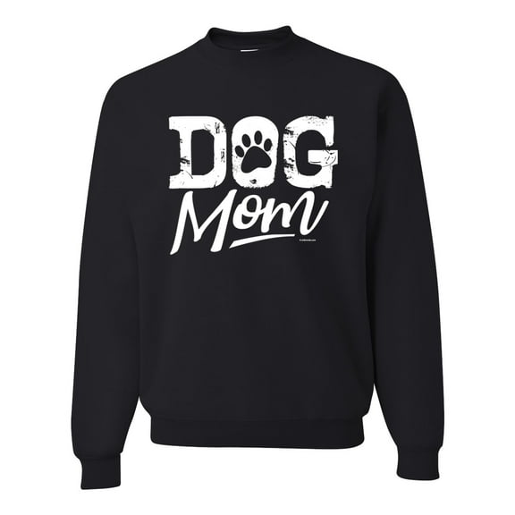 Wild Bobby Dog Mom Dog Lover Unisex Crewneck Graphic Sweatshirt Black Small