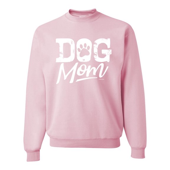 Wild Bobby, Dog Mom Dog Lover Unisex Crewneck Graphic Sweatshirt Light Pink 3X-Large