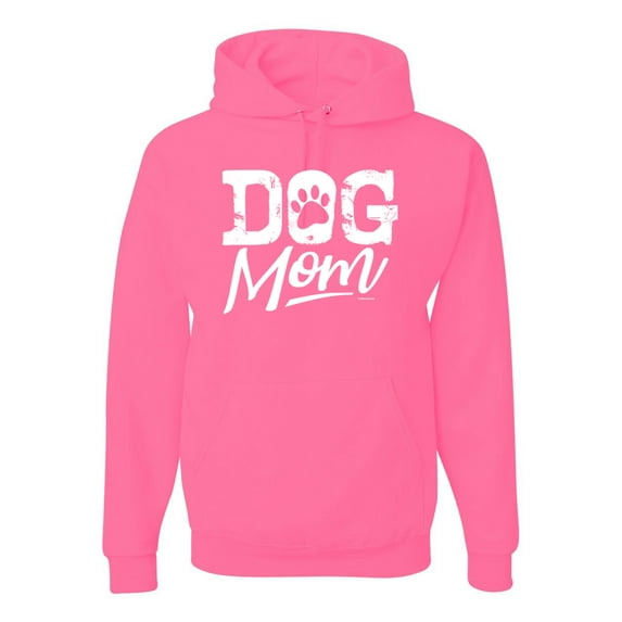 Wild Bobby Dog Mom Dog Lover Unisex Graphic Hoodie Sweatshirt Neon Pink XX-Large