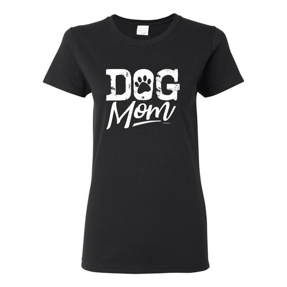 Wild Bobby Dog Mom Dog Lover Women Graphic Tee Black Small