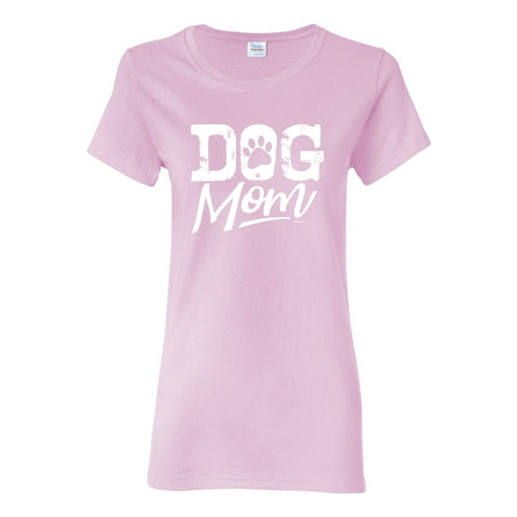 Wild Bobby Dog Mom Dog Lover Women Graphic Tee Light Pink X-Large