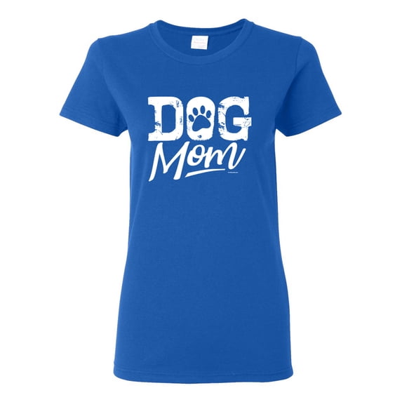 Wild Bobby Dog Mom Dog Lover Women Graphic Tee Royal Medium