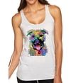 thumbnail image 1 of Wild Bobby, Don't Judge My Pitbull I Won't Judge Your Kids Funny | Womens Dog Lover Premium Tri-Blend Racerback Tank Top, Heather White, Small, 1 of 4