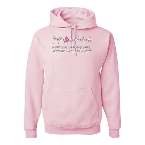 Don’t Let Friends ALone Awareness Unisex Graphic Hoodie Sweatshirt, Light Pink, Medium