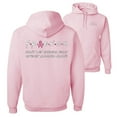 thumbnail image 1 of Wild Bobby, Donâ€™t Let Friends Fight Breast Cancer ALone, Breast Cancer Awareness, Front and Back Unisex Graphic Hoodie Sweatshirt, Light Pink, Medium, 1 of 4