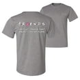 thumbnail image 1 of Wild Bobby, Don’t Let Friends Fight Breast Cancer ALone, Breast Cancer Awareness, Front and Back Men Graphic Tee, Heather Grey, X-Large, 1 of 4
