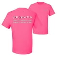 thumbnail image 1 of Wild Bobby, Donâ€™t Let Friends Fight Breast Cancer ALone, Breast Cancer Awareness, Front and Back Men Graphic Tee, Neon Pink, Small, 1 of 4